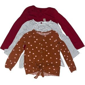 Bundle Of Girls Long Sleeve Tops